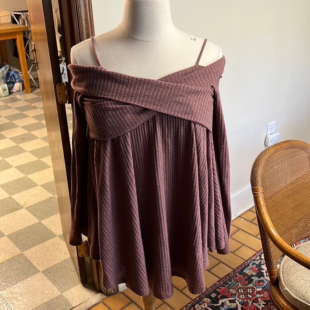 Off the shoulder sweater